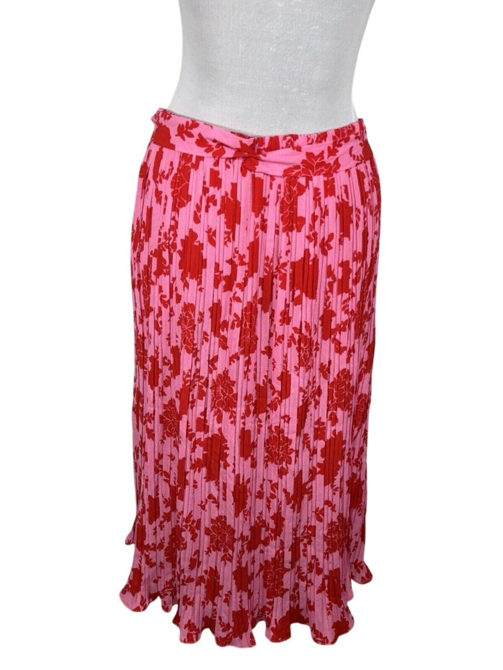 Alice Blue Pleated Pink Ditsy Floral Sheer Medium Ballet Accordion Size XL - Picture 2 of 4